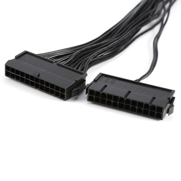 24Pin Mining Dual PSU Adapter ATX Strømkabel Stik til Mining 30cm 20+4pin
