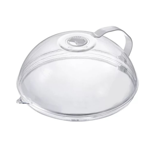 Mikrovågsskydd, Klar Mikrovågslock med Ångventiler, Livsmedelsgodkänt PC-Material BPA-Fritt Transparent Ånglock för Effektiv Matlagning