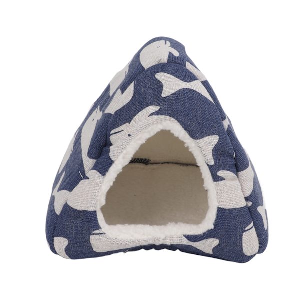 Hamsterhule seng vindafvisende varm bomulds gemmested seng til hamster chinchilla marsvin 20x20x20cm / 7.9x7.9x7.9in
