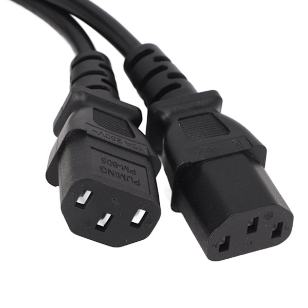 UPS-server C14 till 2 C13 strömkabel C14 till 2 C13 Y-splitteradapter förlängningskabel för datorer, skärmar, skrivare