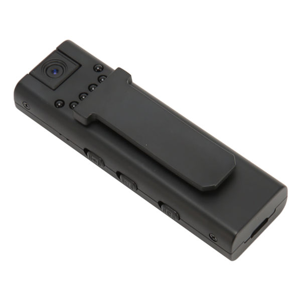 Mini bärbar kamera 1080P nattseende roterbar lins kropp videobandspelare för brottsbekämpning möte