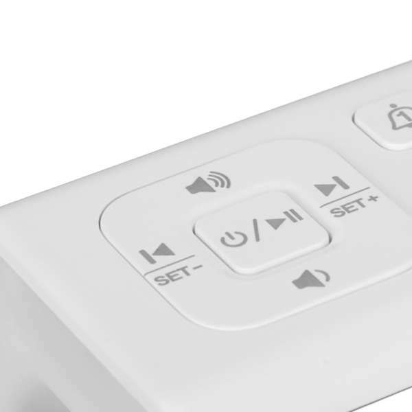 Skrivbordsklocka Bluetooth-högtalare Dubbel väckarklocka Vitt brus Röstmeddelande Väckarklocka Högtalare med ljus för sovrum