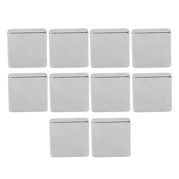 10 stk Neodym-magnet, kraftig, vakkert utseende, blank sølvfinish, sjeldne jordartsmagneter for DIY-kontor