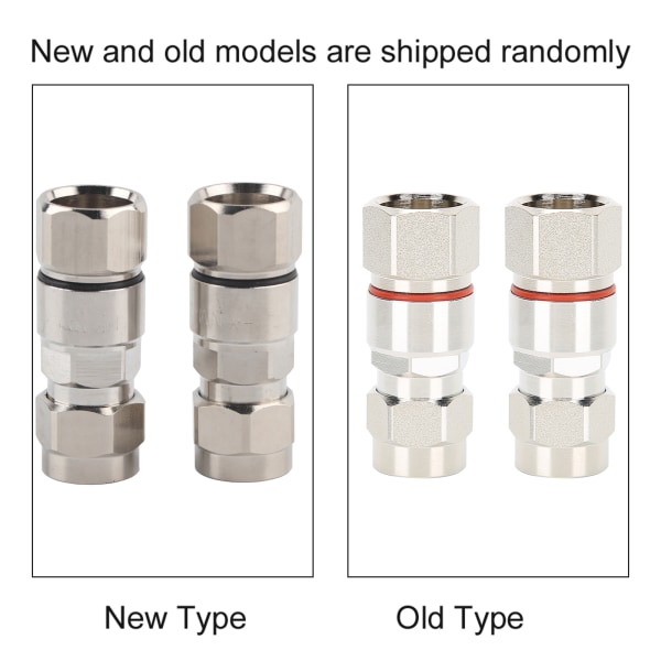 2 stk. N-han stik RF koaksialadapter N-type stik kabelantenneadapter til 1/2'' radio