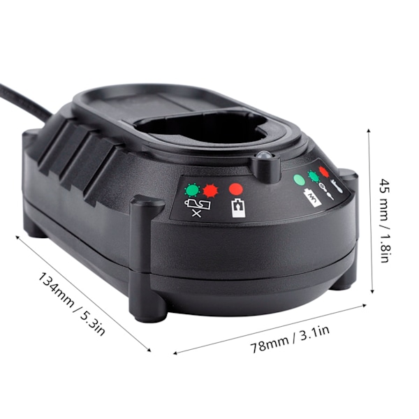 10,8V 12V Batterilader til Makita Lithium Batterier 100‑240V DC10WA DF030D 100V-240V EU Stik