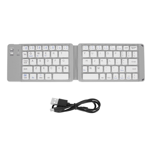 Foldbar Bluetooth-tastatur, slank lommestørrelse, bærbar trådløs tastatur til Windows7 8 Tablet Notebook Mobiltelefon