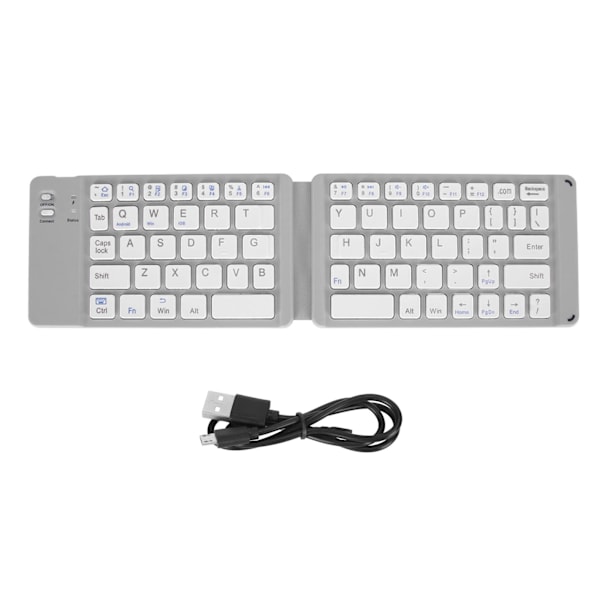 Hopfällbart Bluetooth-tangentbord, slim fickstorlek, bärbart trådlöst tangentbord för Windows 7 8 surfplatta, bärbar dator, mobiltelefon
