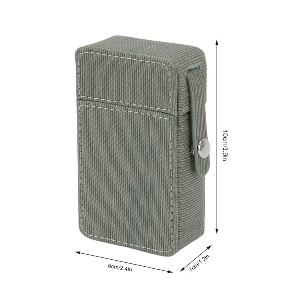 Cigarettboxhållare PU-flikdesign Bärbar cigarettbox Skyddande fodral för resor Daglig ärta grön