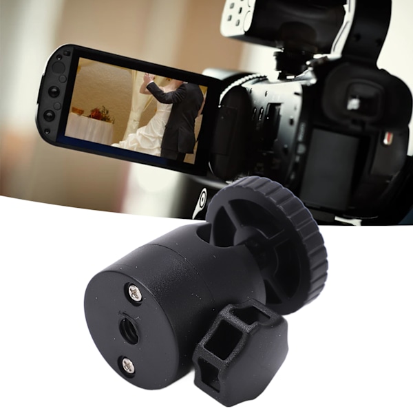 Tripod-kuulapää 360 astetta 1/4 ruuvi Yleinen minijalustan kiinnityspää SLR-LED-valomikrofonille