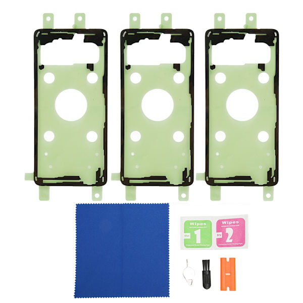 3 stk. Telefon Batteri Bagside Cover Sticker Plastik Telefon Bagside Batteri Dør Cover Tape til Galaxy S10 G973