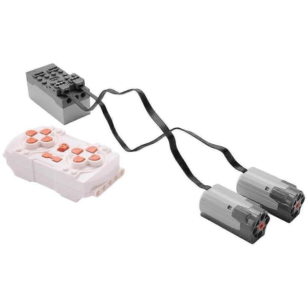 1 sett Power Function Motor App fjernkontroll programmering 2 middels motorsett DIY byggeklosser kompatibel med barn