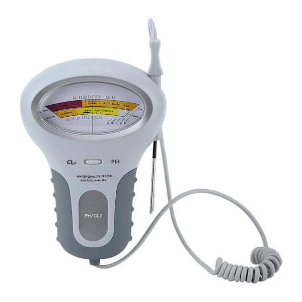 Vandkvalitetstester PH/CL Meter CL2 Klor Tester Vanddetektor til Swimmingpool Akvarium