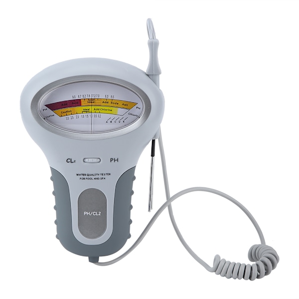 Vannkvalitetstester PH/CL-måler CL2 Klor-tester Vanndetektor for svømmebasseng Akvarium