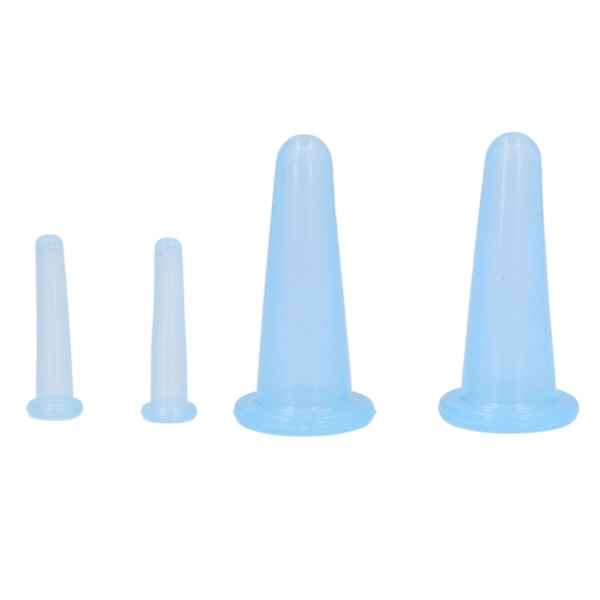 4PCS Koppar Enhet Silikon Vakuumsug Massagekopp Hälsovård Koppar för Hushåll