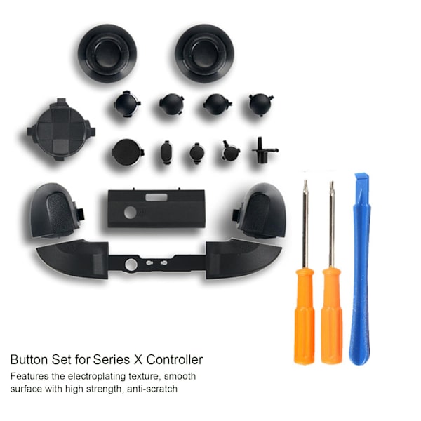 Full Set Bumpers Triggers Buttons Replacement Kompatibel för XBOX Series X Controller