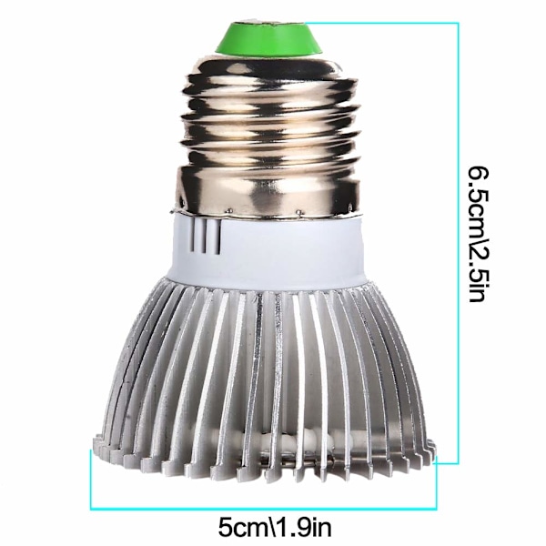 18W växtlampa, LED-växtlampor för inomhusväxter, växtlampa