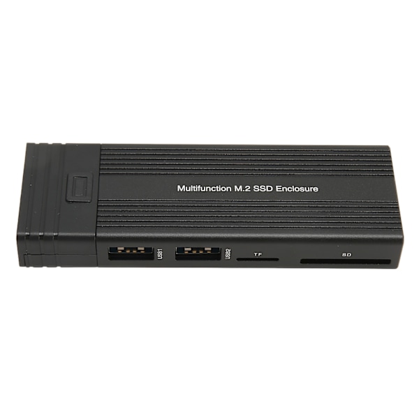 M.2 SSD-hölje Multifunktion USB3.2 Gen2 PCI Solid State Drive-hölje för NVMe SATA för Windows för Linux för OS X