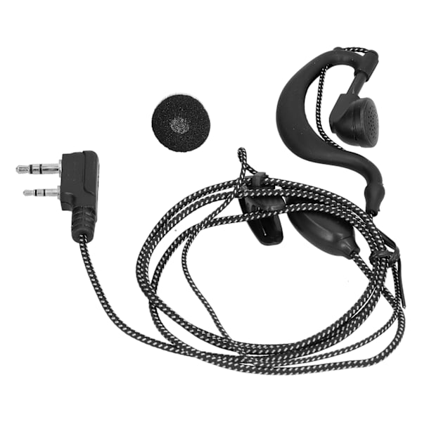 Walkie Talkie -kuuloke paksu punottu johto korvatulppa Baofeng BF‑6 7 8s Uv5r