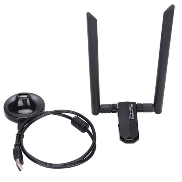 Trådløs netværkskort 1200 Mbps lang rækkevidde dual band trådløs USB WiFi-adapter til pc-desktop