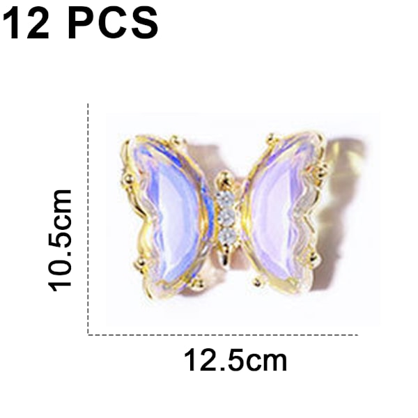 Rhinestones för naglar   3D fjärilsnagelsmycken