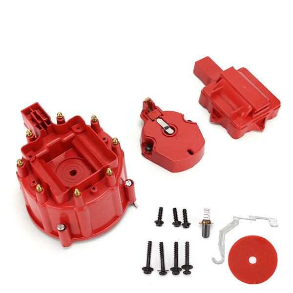 Fördelarlock med spole rotor röd ersättning för Chevy V8 265 283 307 327 350 383 396 400 402 427 454 472 502 motor