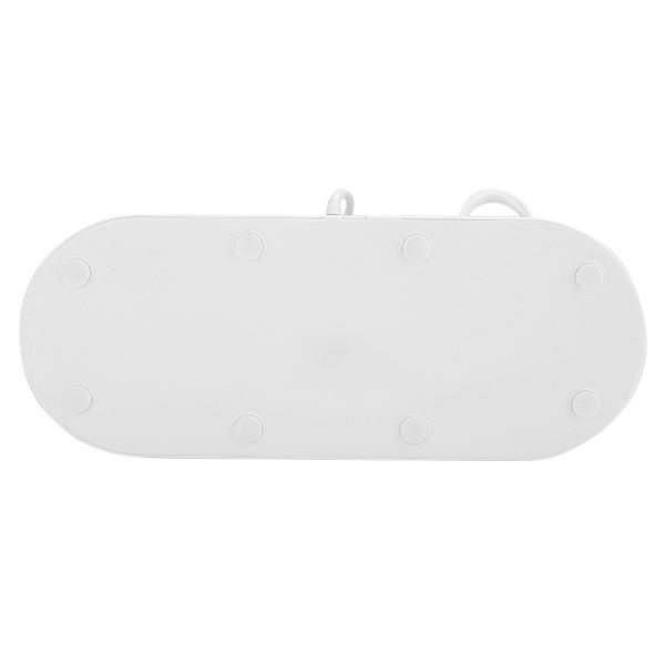 3 i 1 FU-01 Plast 10W Trådlös Laddare Bas Laddningsfäste för Alla Sorter Mobiltelefon Smartwatch Vit utan Trådlös Laddare