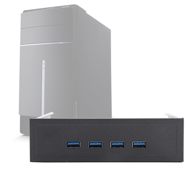 Höghastighets 20-stifts 4-portars USB 3.0-hub optisk drivenhet frontpanel