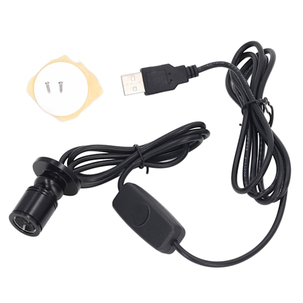5V Mini Spotlys - Lys USB-dæmpbar LED-spotlight med 6,6ft kabel til udstillingsvindue, smykkeskab, veranda