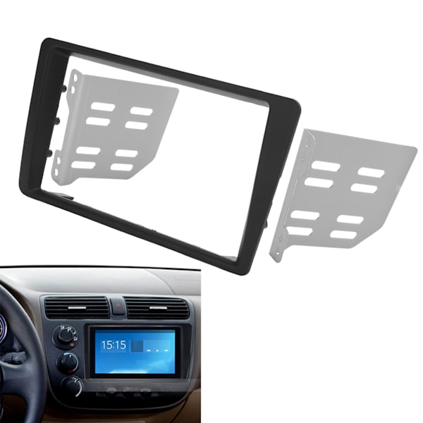 2Din Radio Stereo Fascia Dash Frame Trim Erstatning for Honda Civic LHD 2001-2005