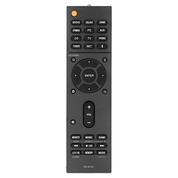 RC911R Kaukosäätimen Vaihto Onkyo TXRZ810 TXNR575E AudioVideo Vastaanottimelle