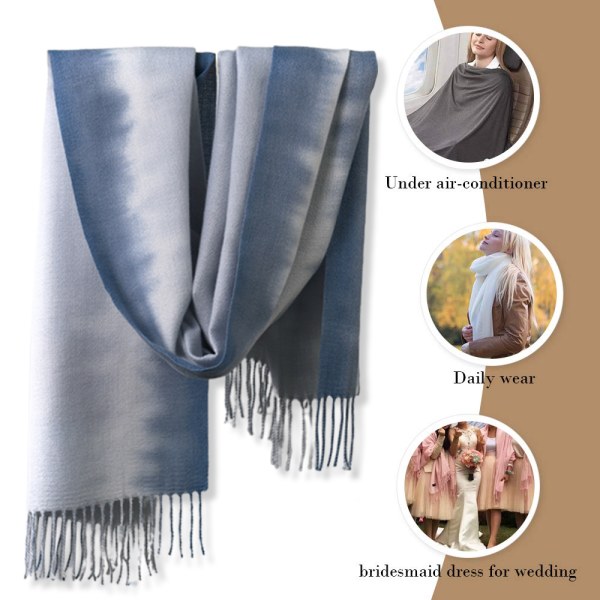 Feel Scarf - Letvægtssjal til kvinder, store bløde tørklæder og W