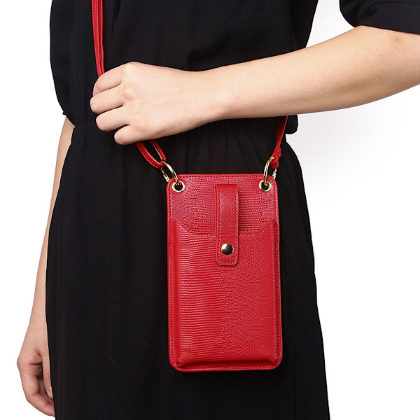 Pieni crossbody-matkapuhelinlaukku naisille, minikokoinen olkalaukku, lompakko, jossa luottokorttipaikat