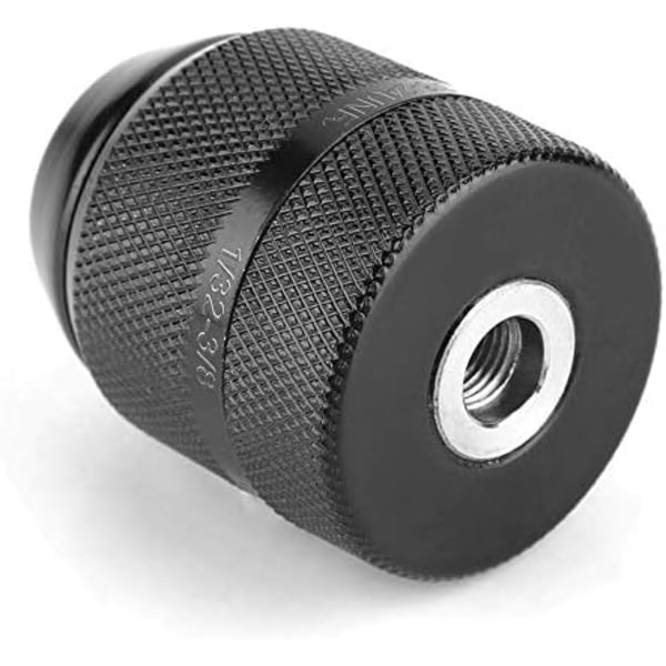 Uppgradering av elverktyg, unik patenterad låsfunktion, nyckellös borrchuck med bra metalltextur för elektriska borrar (3/8\"