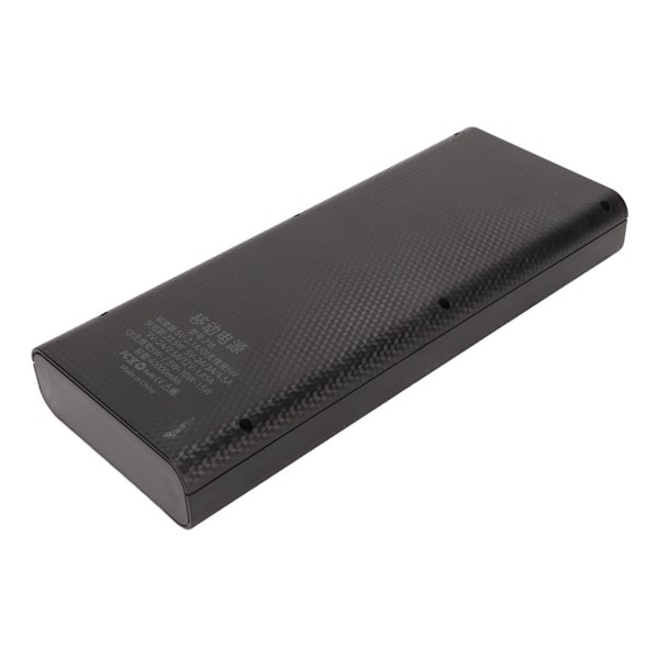 8x21700 Batteriboks Svejsefri Powerbank Boks Kit DIY Batterioplader Ydre Etui 22.5W Hurtigopladning Sort