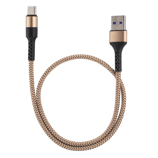 5A Super Snabbladdning TypE C Datakabel för Huawei P10/P10 plus p20/P20 Pro 0.5m(Golden)