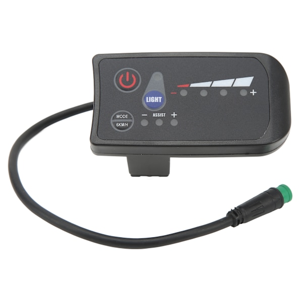 Elektrisk Cykel Display Kontrollpanel, Universell Kompatibilitet Med Tydlig LED-Skärm, ABS-Hölje Erbjuder Robust Skydd Mot Väder och Vind