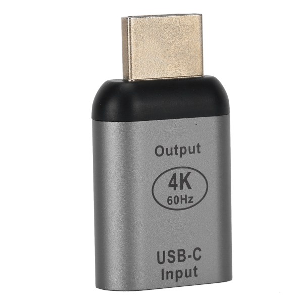 Aluminiumlegering Skal TypC Hona till HDMI Hane Adapterkontakt för Windows Android OS X