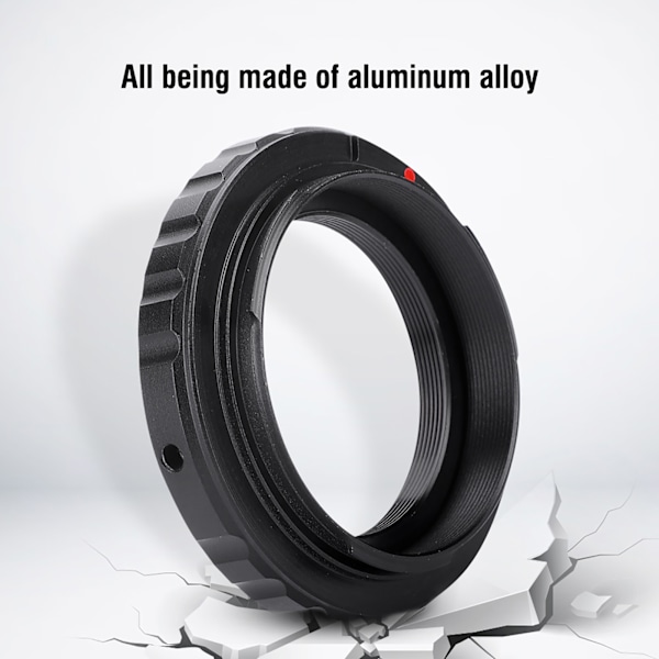 T2/T-fäste Aluminiumobjektivadapterring för Canon EOS EF DSLR 650D 60D 550D