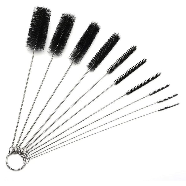 Straw Cleaner Brush, Nylon Pipe Tube Cleaning Brush, 10 Pieces