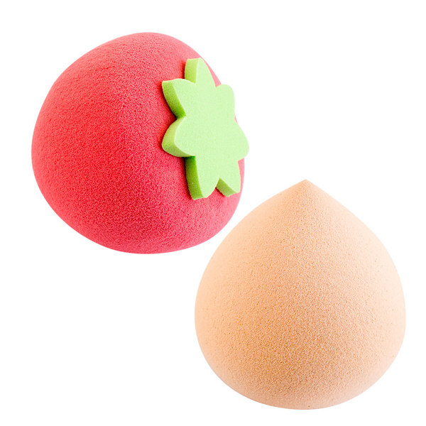 Sminksvampar Kosmetiska Fruktformade Foundation Blandningssvampar Set Svampar Blender