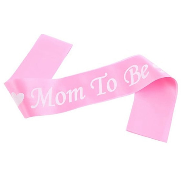 1 st blå/rosa mamma-till-vara-brevband, axelband, ny mammafestgåva (rosa)