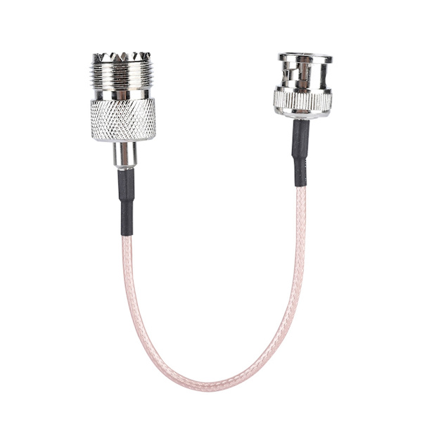 1 st BNC hane till UHF hona adapterkabelkontaktkonverter för RF-radioantenn 15 cm