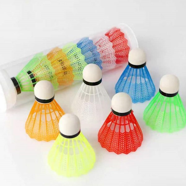 Skumbollshuvud Badmintonbollar, Färgglada Plastbadmintonbollar För Förbättrad Visuell Attraktion, Kompakt Storlek Design Lätt Att Bära, Mångsidig Användning Idealisk