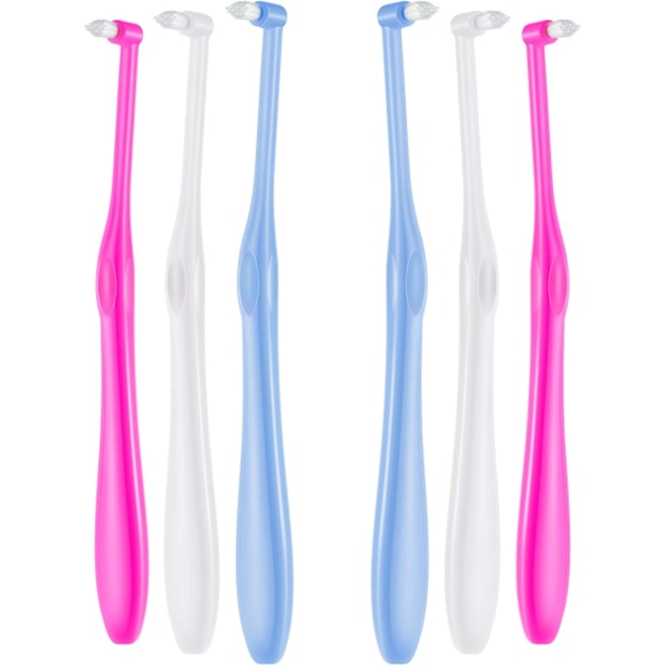 Ergonomiskt handtag för förbättrad åtkomst, enkel tuftdesign med ultramjuka borststrån för rengöring av tandköttslinjen, Wisdom Gap Brush för detaljerad interdental rengöring