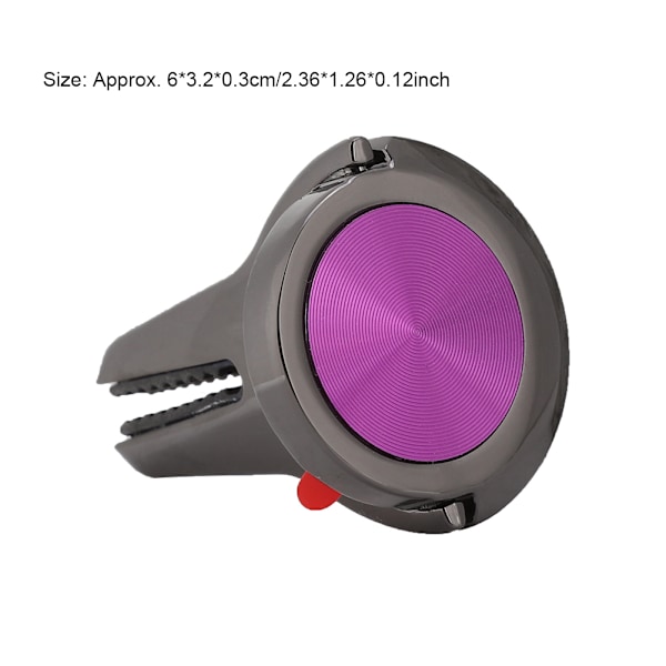 Bilventilationsfäste för iPhone, Xiaomi/Samsung/Android-mobiltelefon (lila)