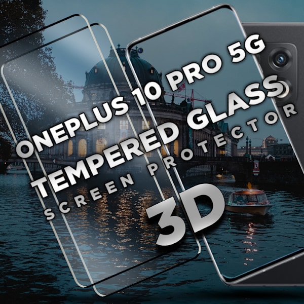 Super kvalitet 3D Skärmskydd, Härdat Glas 9H, OnePlus 10 Pro 5G