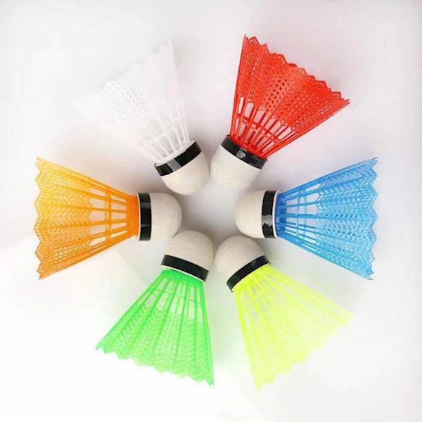 Skumbollshuvud Badmintonbollar, Färgglada Plastbadmintonbollar För Förbättrad Visuell Attraktion, Kompakt Storlek Design Lätt Att Bära, Mångsidig Användning Idealisk