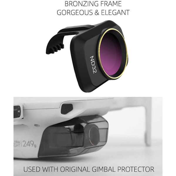Objektiivin ND-suodattimet Kameran objektiivi Yhteensopiva withDJI Mini2 SE Royal Mavic Mini Suodatin CPL NDPL MCUV Lisävarusteet Drone