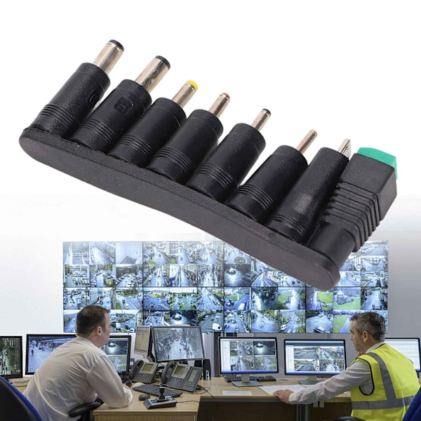 65W 3A Strömadapter Portabel Universell 8 Plug DC USB Strömadapter för Laptop LED-Display Övervakningsutrustning PowerUK-Kontakt