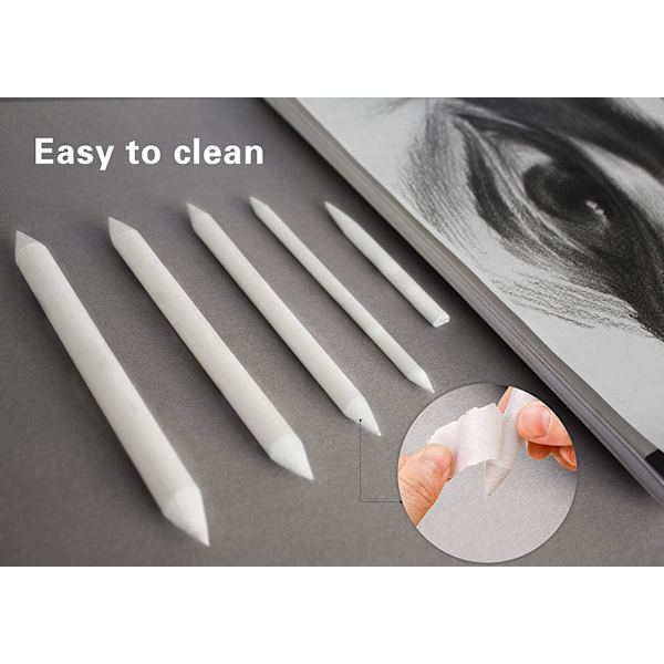14PCS Blending Stumps Tortillions Kits Art Blending Stumps med Sandpapper